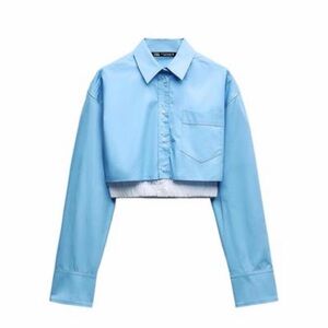 Zara Light Blue Kids Button Down Shirt